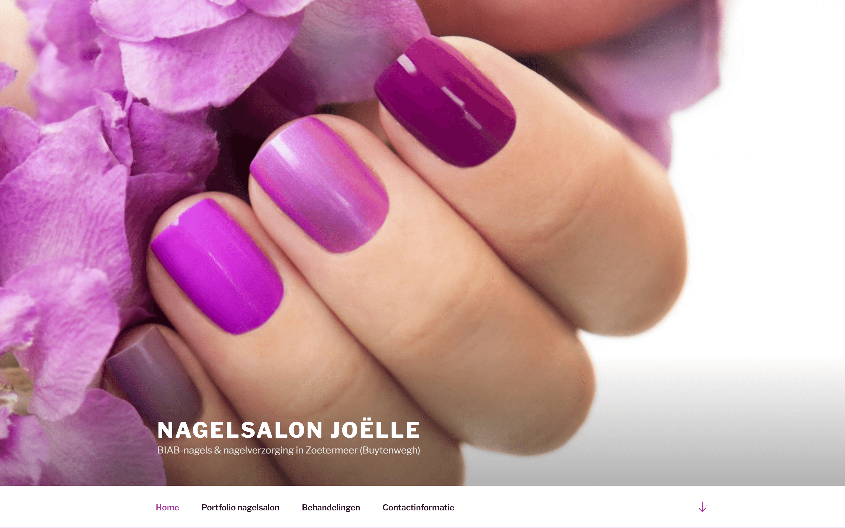 Website Nagelsalon Joëlle
